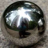 Шар из нержавеющей стали (198286) поставка - сфера арт-объект ø 1000 мм. пустотелая  в Перми