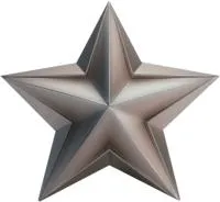 Звезда из нержавеющей стали декор на стелу в Перми (518508)