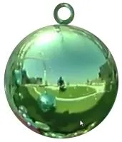 Ёлочный шар зелёный (518841) ∅ 400 мм. Пермь 