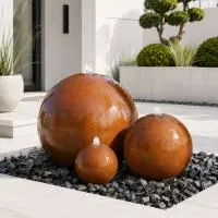 Шары 3 шт. фонтан Corten от (518907) ∅ 0,35 до 1 м. Пермь 