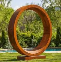 Кортеновская сталь скульптура кольцо (518267) монтаж арт-объект  в Перми