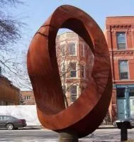 Кортеновская сталь скульптура кольцо (518292) поставка арт-объект  в Перми