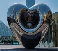 Объёмная скульптура сердце из нержавеющей стали (518278) сертификат арт-объект  в Перми