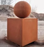 Шар — стальной куб кортен (518929) ∅ 500 мм. Пермь 