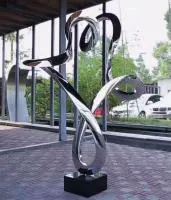 Скульптура кольцо нержавеющая сталь (518290) производство арт-объект  в Перми