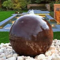 Сфера КОРТЕН - ШАР ФОНТАН 3D (518902) ∅ 850 мм. Пермь 
