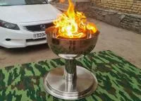 Чаша торжественного огня афины (51756458) производство для ø 360 мм. ветроустойчивая в Перми
