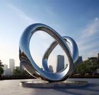 Кольца из нержавеющей стали скульптура (518263) поставка арт-объект  в Перми