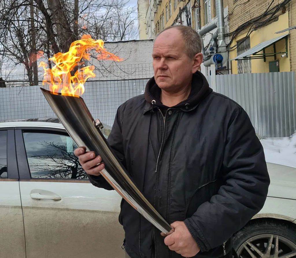 Факелы для эстафеты Олимпийского огня в Перми